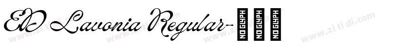 ED Lavonia Regular字体转换